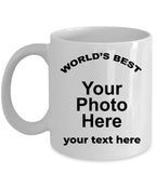 Caucasian Shepherd Best Dog Dad Custom Photo Coffee Mug