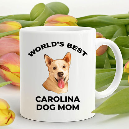 Carolina Best Dog Mom Custom Photo Coffee Mug - Mallard Moon Gift Shop