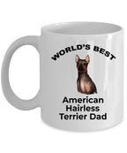 American Hairless Terrier Best Dad Coffee Mug