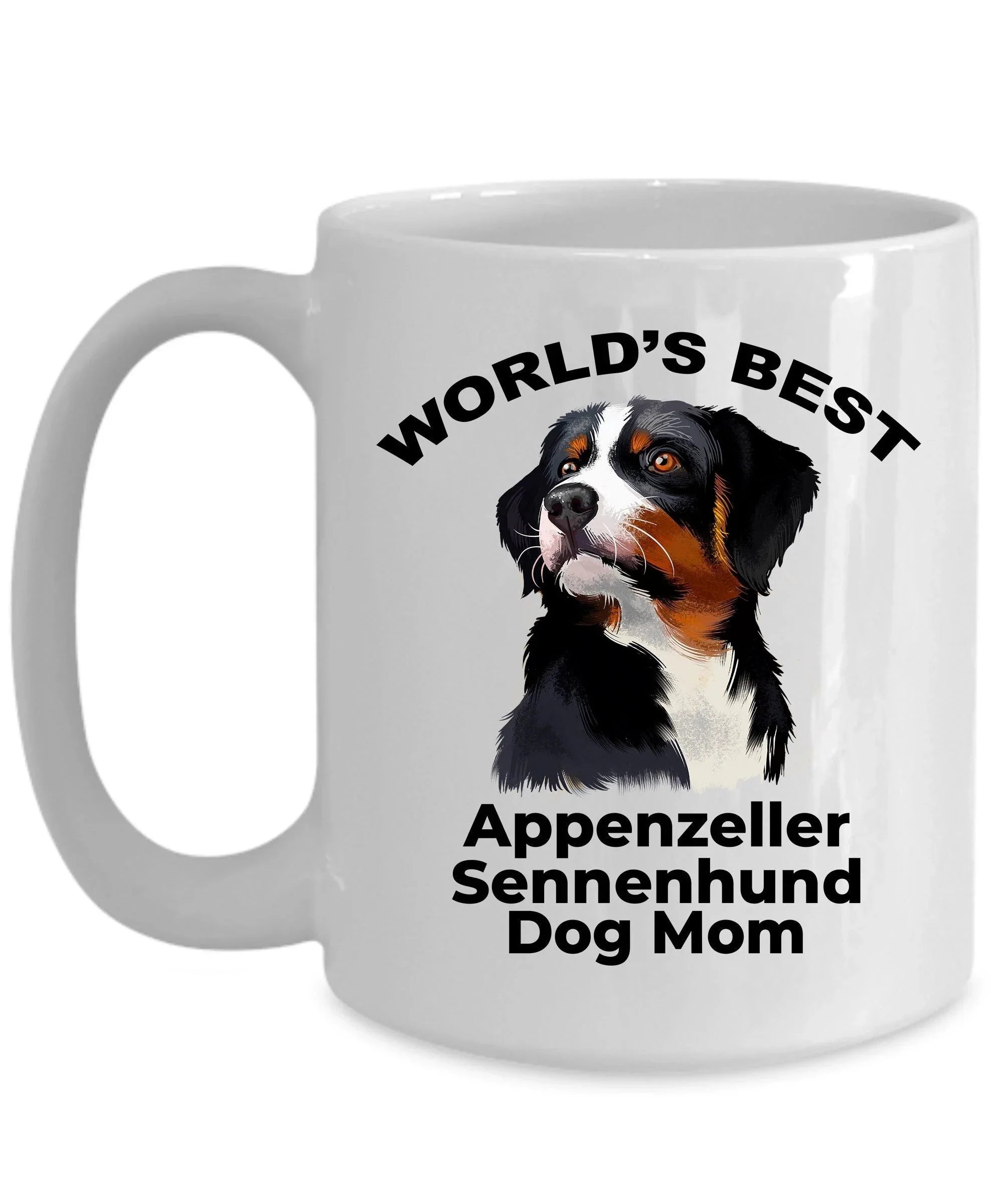 Appenzeller Sennenhund Ever Two Tone Navy And White Coffee Mug