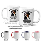 Appenzeller Sennenhund Ever Two Tone Navy And White Coffee Mug