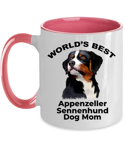 Appenzeller Sennenhund Ever Two Tone Navy And White Coffee Mug - Mallard Moon Gift Shop