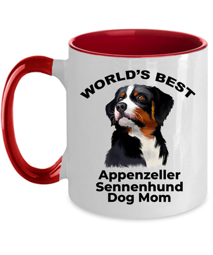 Appenzeller Sennenhund Ever Two Tone Navy And White Coffee Mug - Mallard Moon Gift Shop