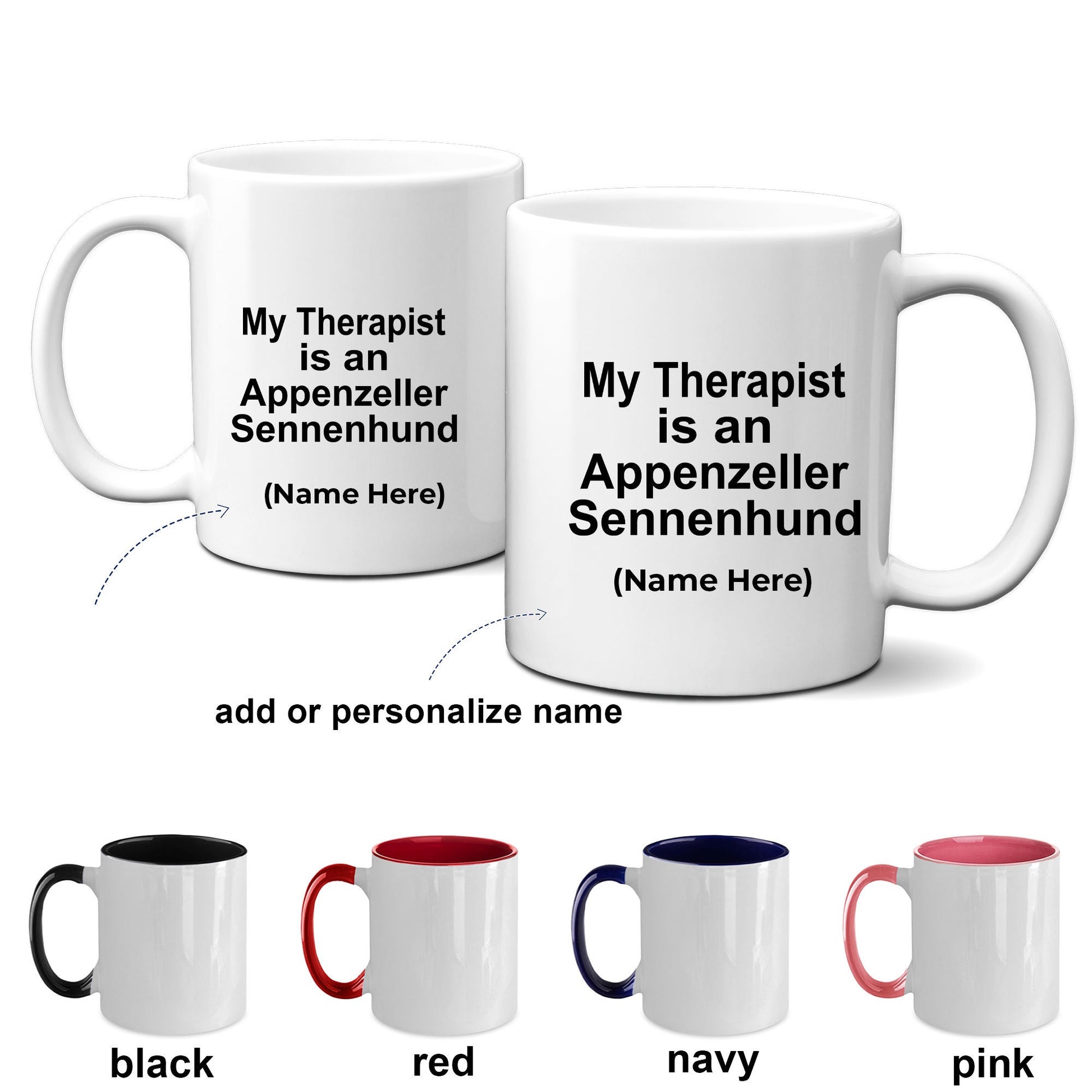 Appenzeller Sennenhund Dog Therapist Mug - Mallard Moon Gift Shop