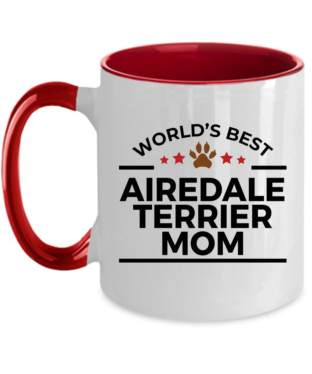 Airedale Terrier Dog Mom Custom Ceramic Coffee Mug