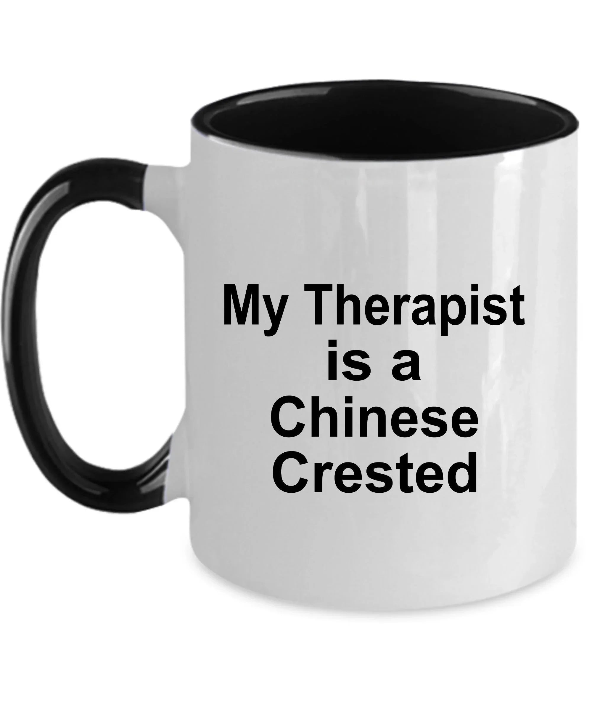Chinese Crested Dog Therapist Custom Ceramic Coffee Mug