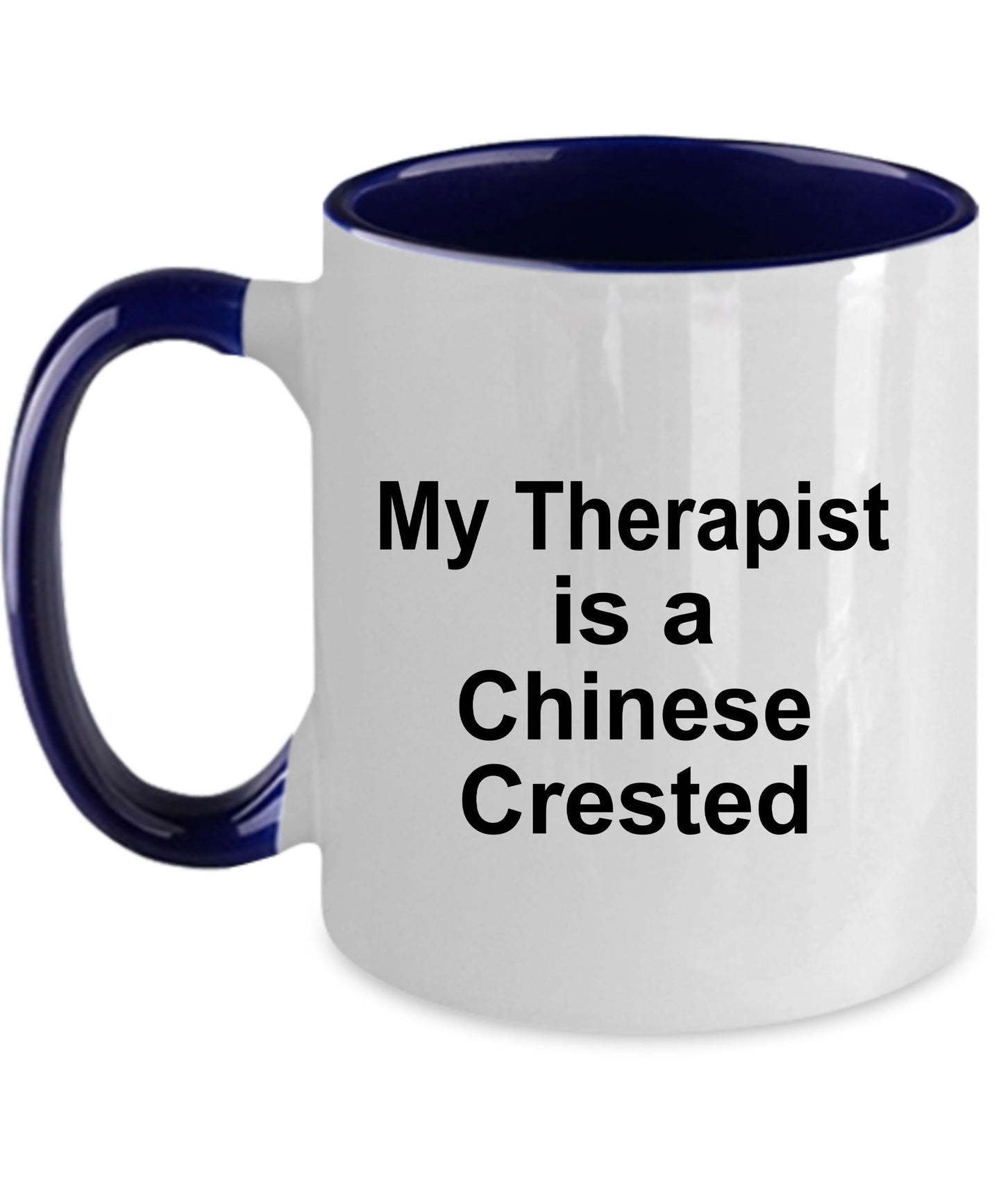 Chinese Crested Dog Therapist Custom Ceramic Coffee Mug - Mallard Moon Gift Shop