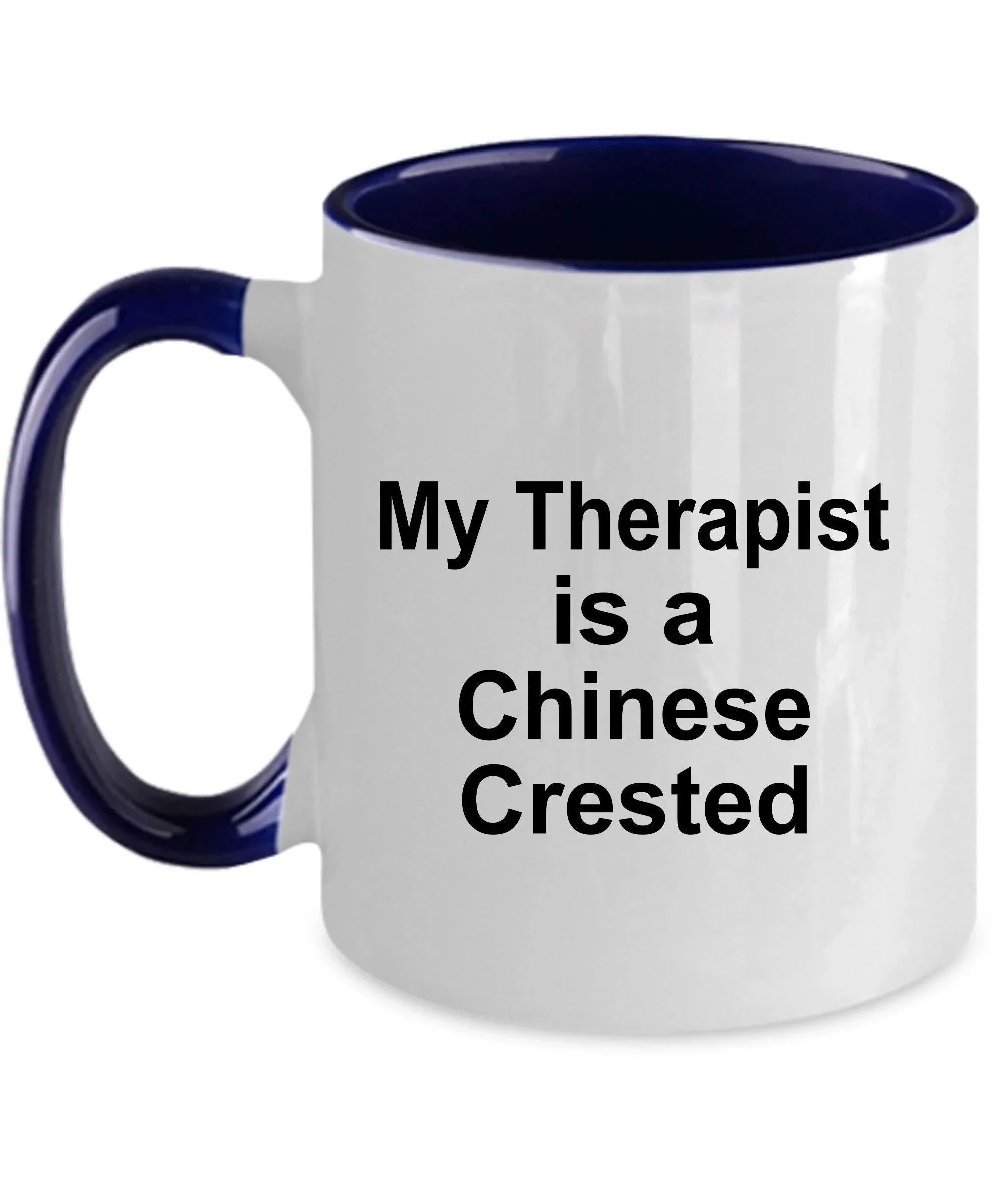 Chinese Crested Dog Therapist Custom Ceramic Coffee Mug