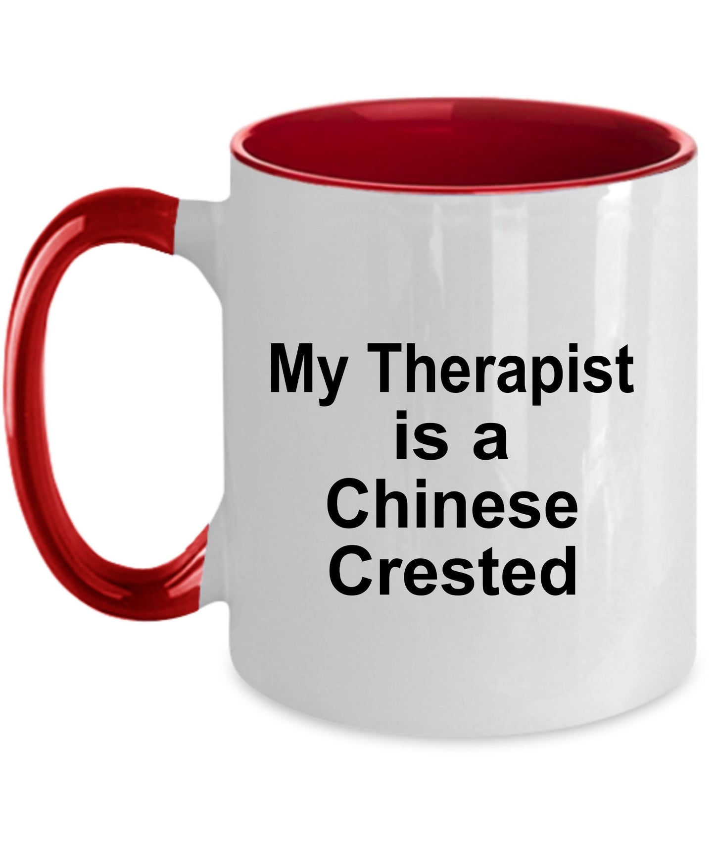 Chinese Crested Dog Therapist Custom Ceramic Coffee Mug - Mallard Moon Gift Shop