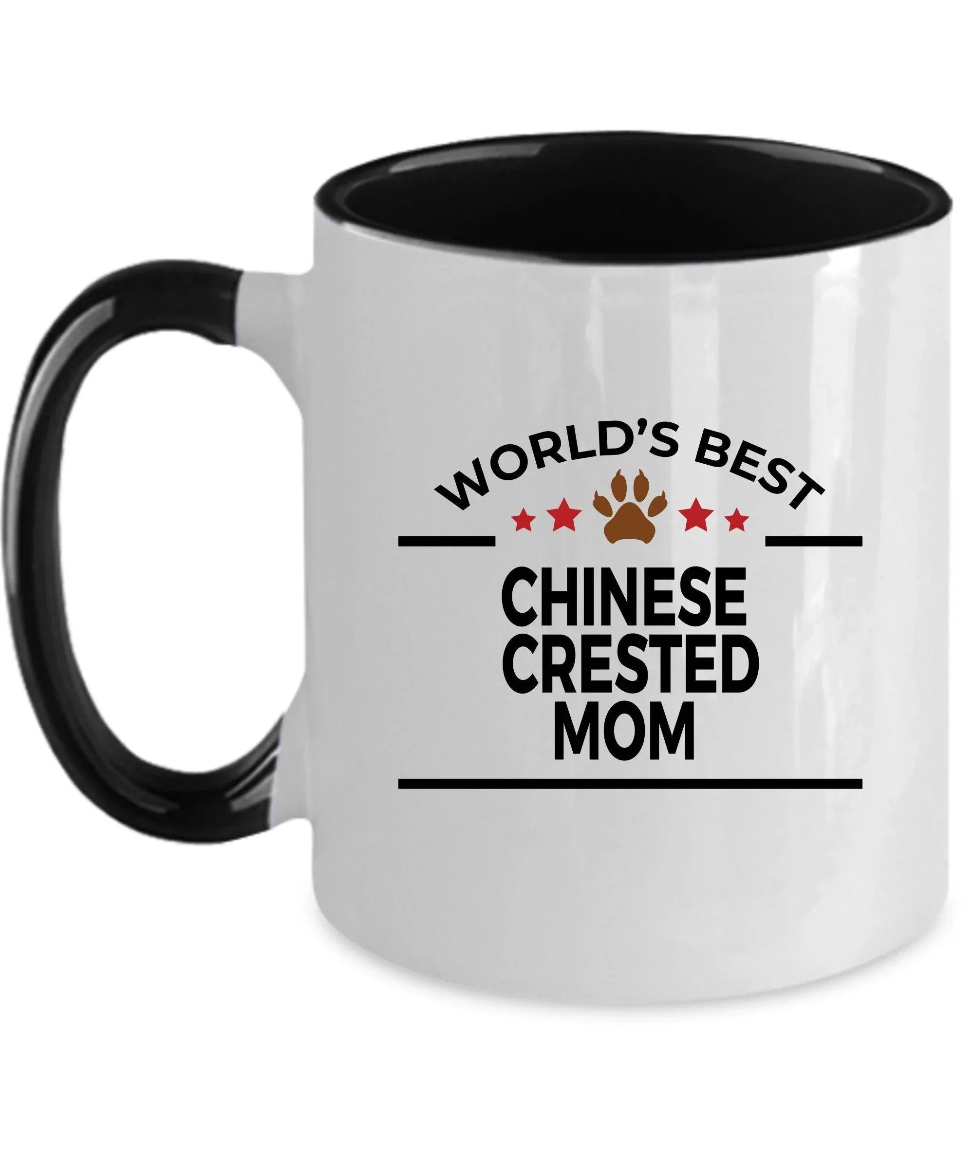 Chinese Crested Best Dog Mom Ceramic Coffee Mug