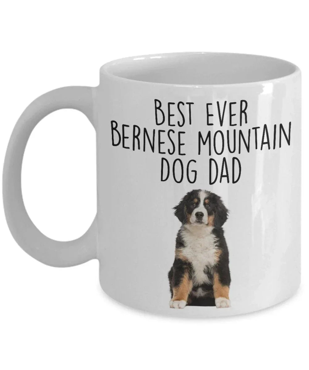 Best Ever Bernese Mountain Dog Dad Custom ceramic coffee mug