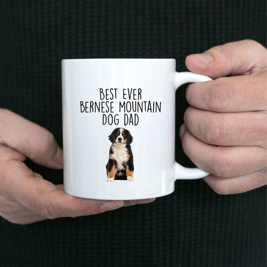 Best Ever Bernese Mountain Dog Dad Custom ceramic coffee mug