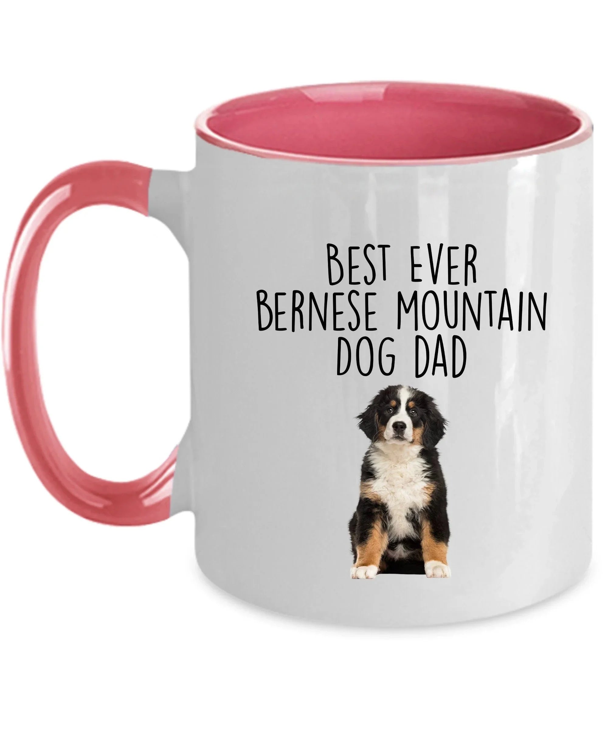 Best Ever Bernese Mountain Dog Dad Custom ceramic coffee mug