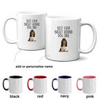 Best Ever Basset Hound Dog Dad Custom ceramic coffee mug