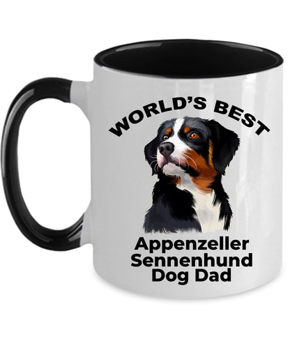 Appenzeller Sennenhund Best Dog Dad Coffee Mug - Mallard Moon Gift Shop