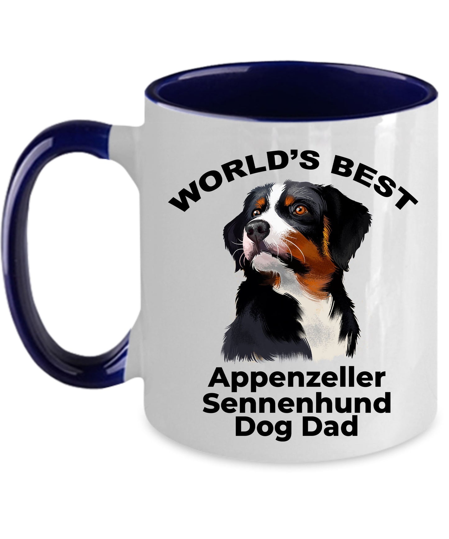 Appenzeller Sennenhund Best Dog Dad Coffee Mug - Mallard Moon Gift Shop