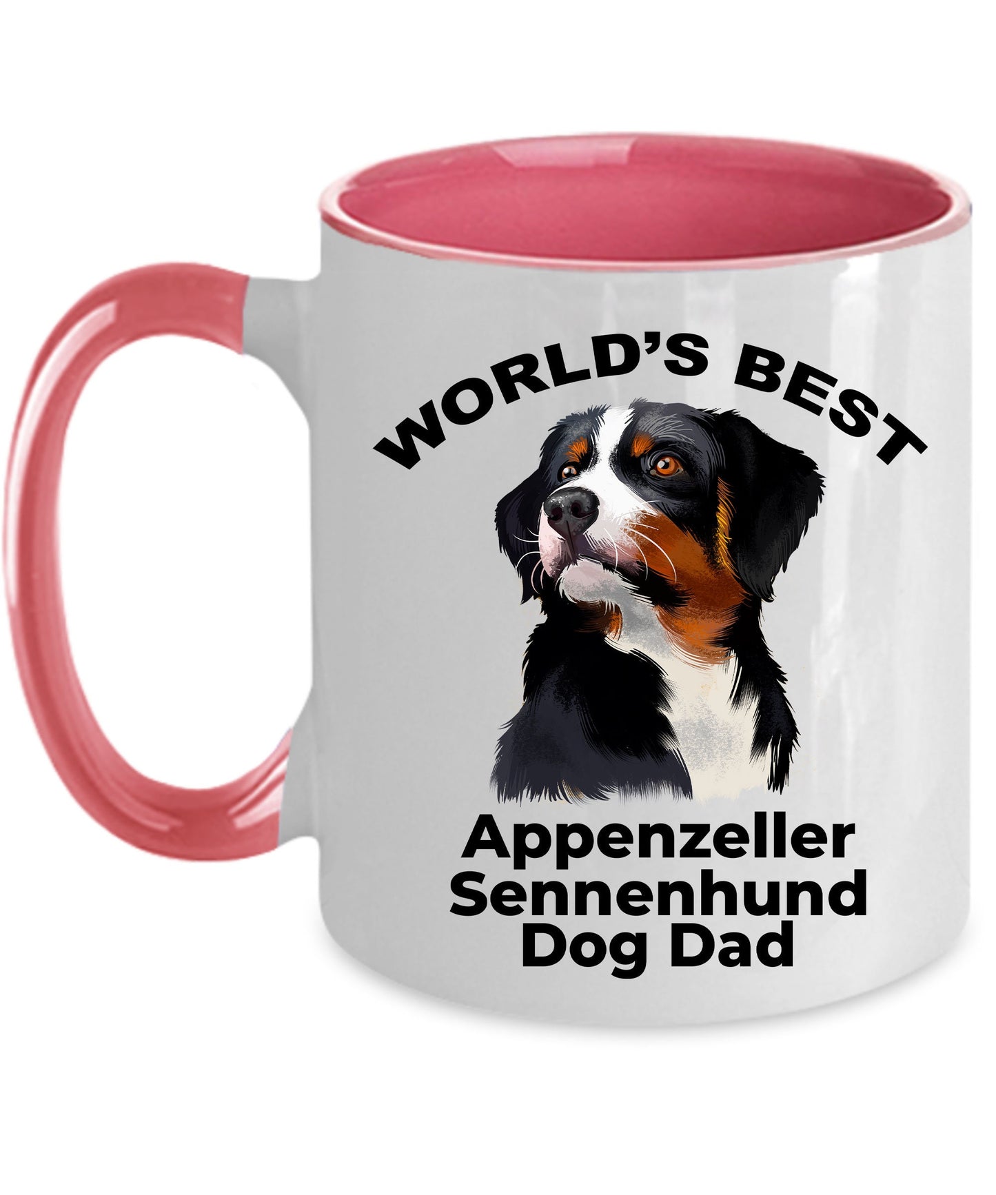 Appenzeller Sennenhund Best Dog Dad Coffee Mug - Mallard Moon Gift Shop