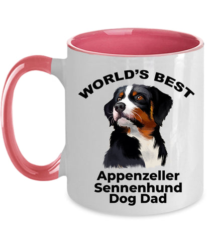 Appenzeller Sennenhund Best Dog Dad Coffee Mug - Mallard Moon Gift Shop