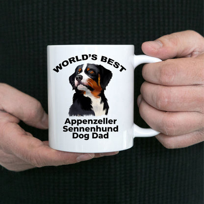 Appenzeller Sennenhund Best Dog Dad Coffee Mug - Mallard Moon Gift Shop