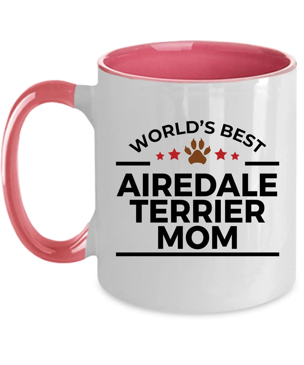 Airedale Terrier Dog Mom Custom Ceramic Coffee Mug