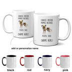 Chinese Crested Dog lover Funny ceramic coffee mug - Chinese Crested puppies because people suck