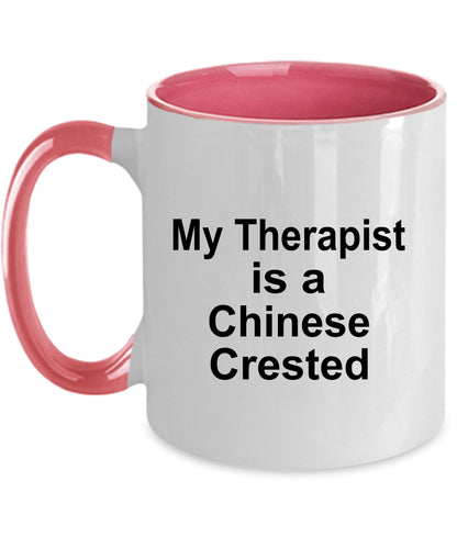 Chinese Crested Dog Therapist Custom Ceramic Coffee Mug - Mallard Moon Gift Shop