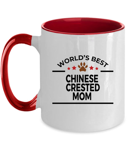 Chinese Crested Best Dog Mom Ceramic Coffee Mug - Mallard Moon Gift Shop