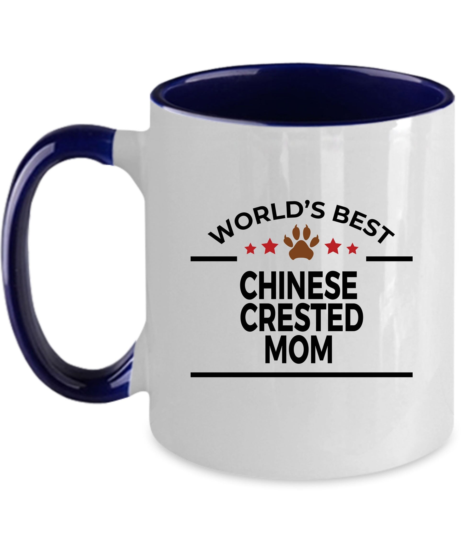 Chinese Crested Best Dog Mom Ceramic Coffee Mug - Mallard Moon Gift Shop