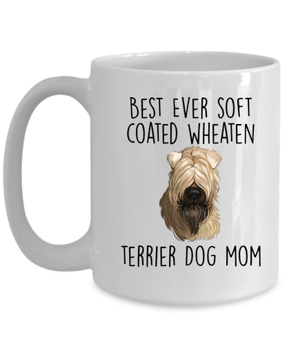 Best Ever Soft Coated Wheaten Terrier Dog Mom Custom Ceramic Coffee Mug - Mallard Moon Gift Shop