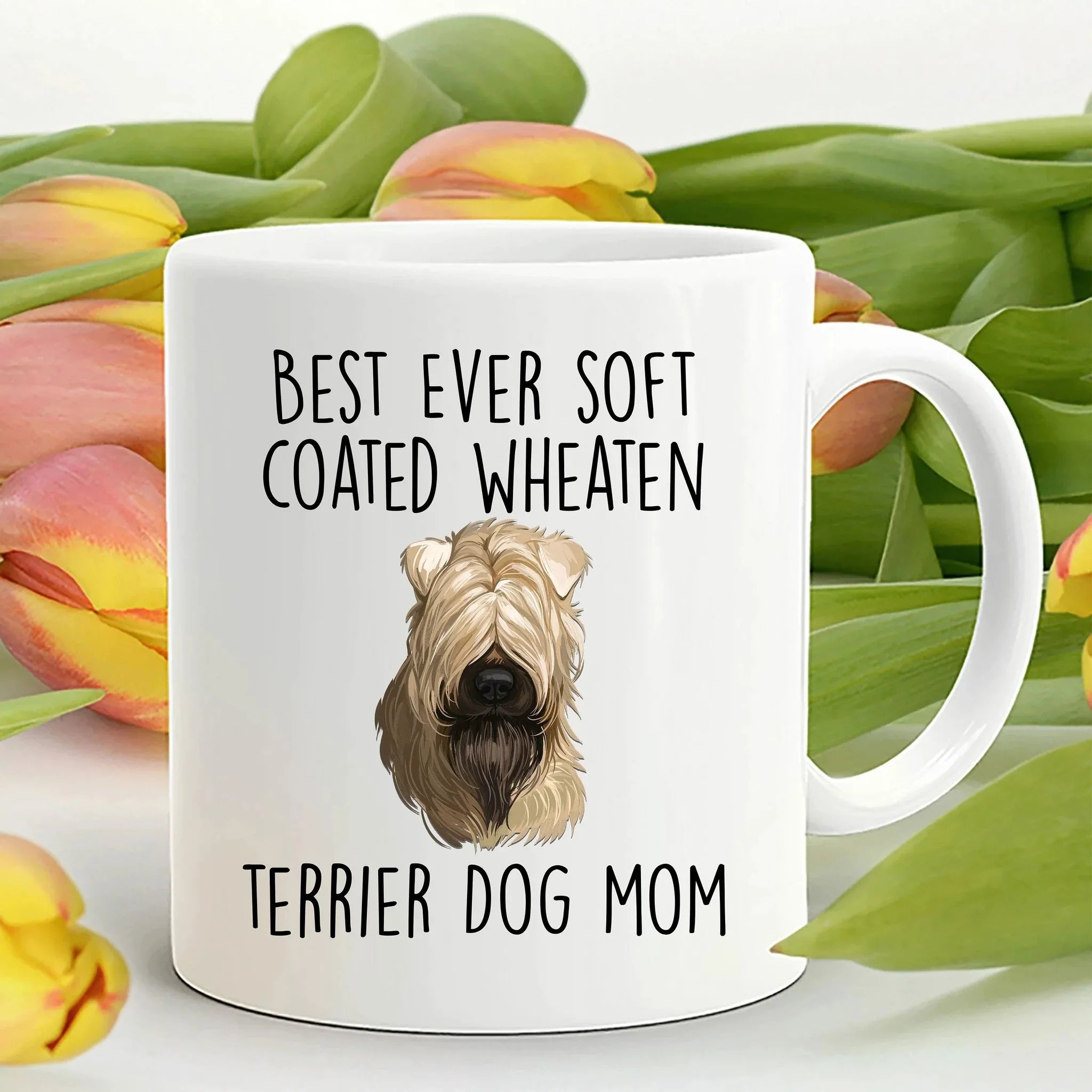 Best Ever Soft Coated Wheaten Terrier Dog Mom Custom Ceramic Coffee Mug