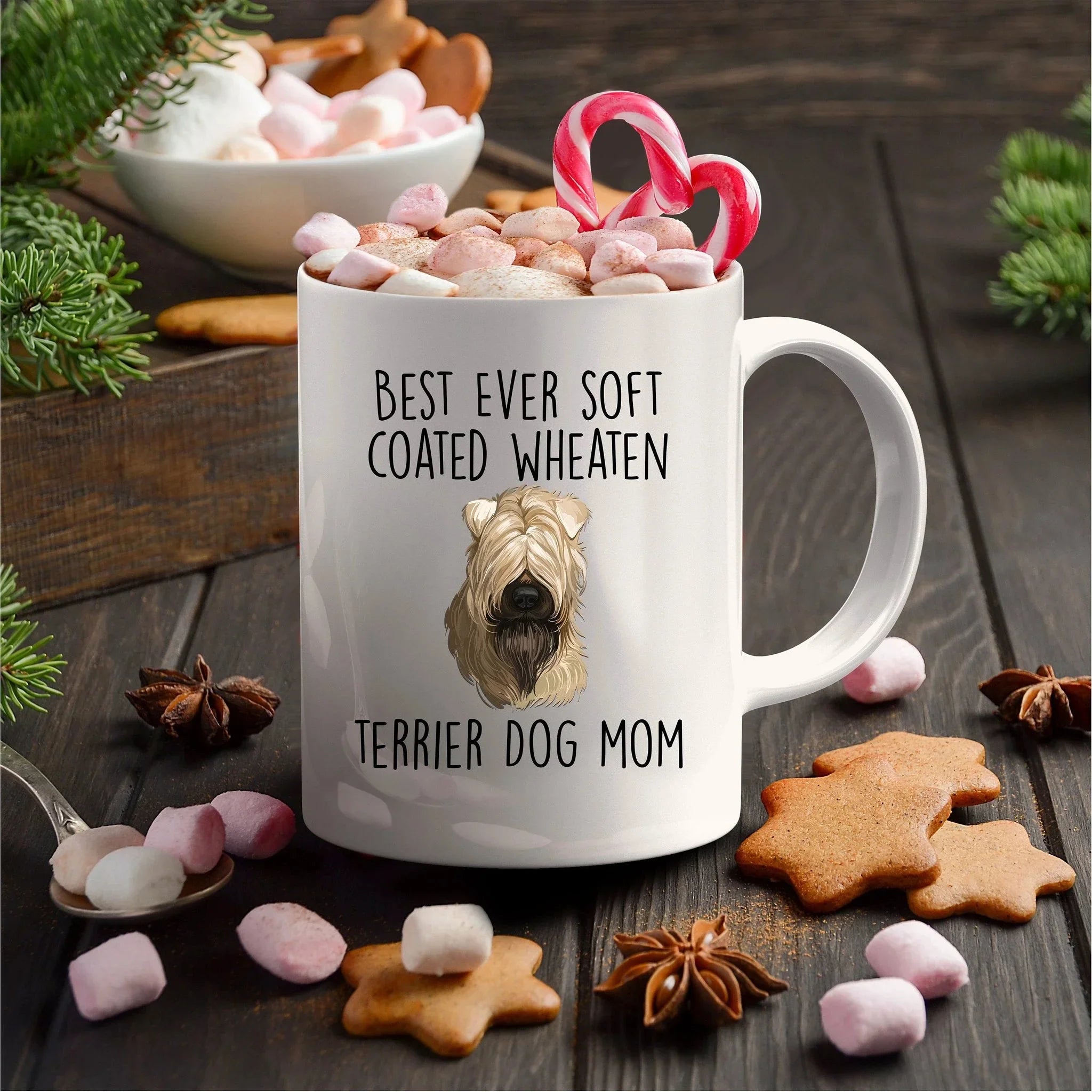 Best Ever Soft Coated Wheaten Terrier Dog Mom Custom Ceramic Coffee Mug