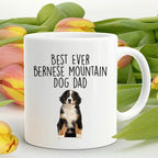 Best Ever Bernese Mountain Dog Dad Custom ceramic coffee mug