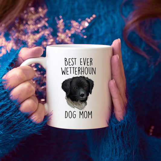Best Ever Wetterhoun Dog Mom Ceramic Coffee Mug - Mallard Moon Gift Shop