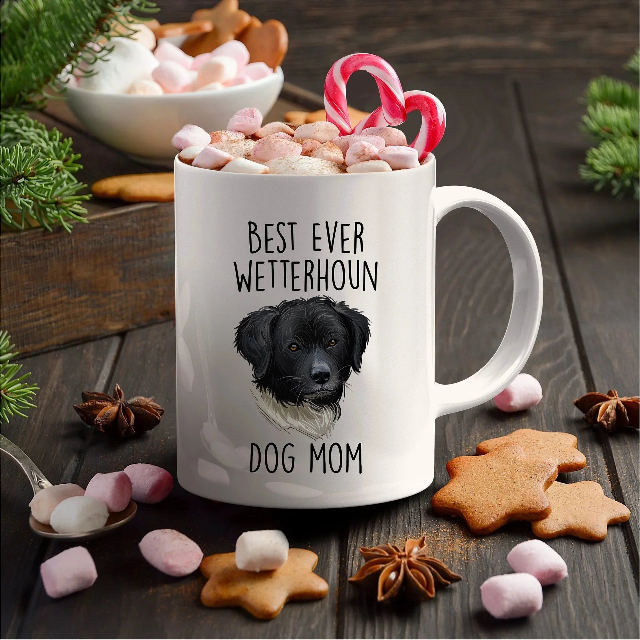 Best Ever Wetterhoun Dog Mom Ceramic Coffee Mug