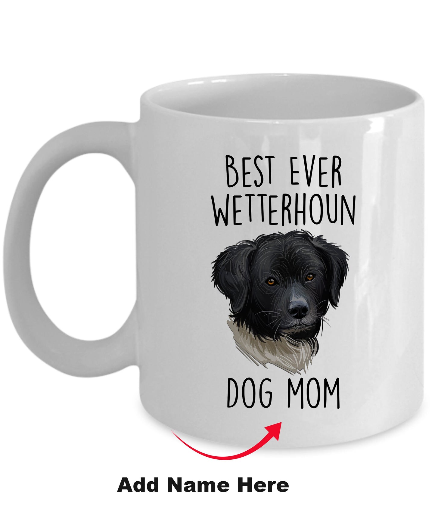 Best Ever Wetterhoun Dog Mom Ceramic Coffee Mug - Mallard Moon Gift Shop