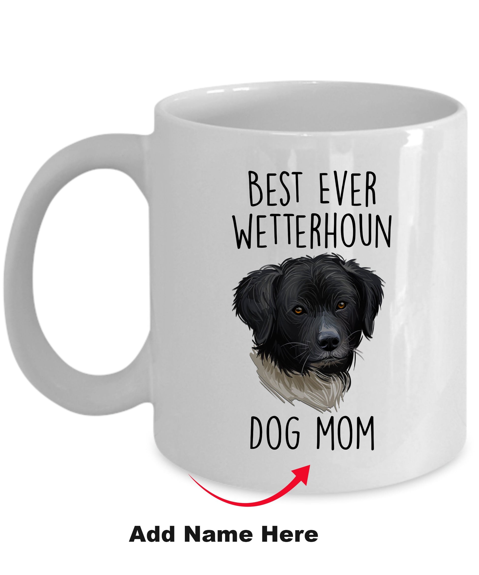 Best Ever Wetterhoun Dog Mom Ceramic Coffee Mug - Mallard Moon Gift Shop