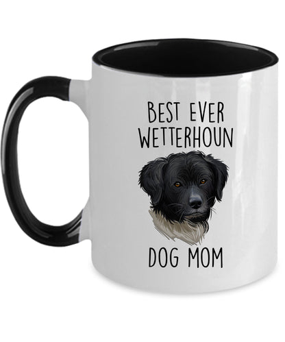 Best Ever Wetterhoun Dog Mom Ceramic Coffee Mug - Mallard Moon Gift Shop
