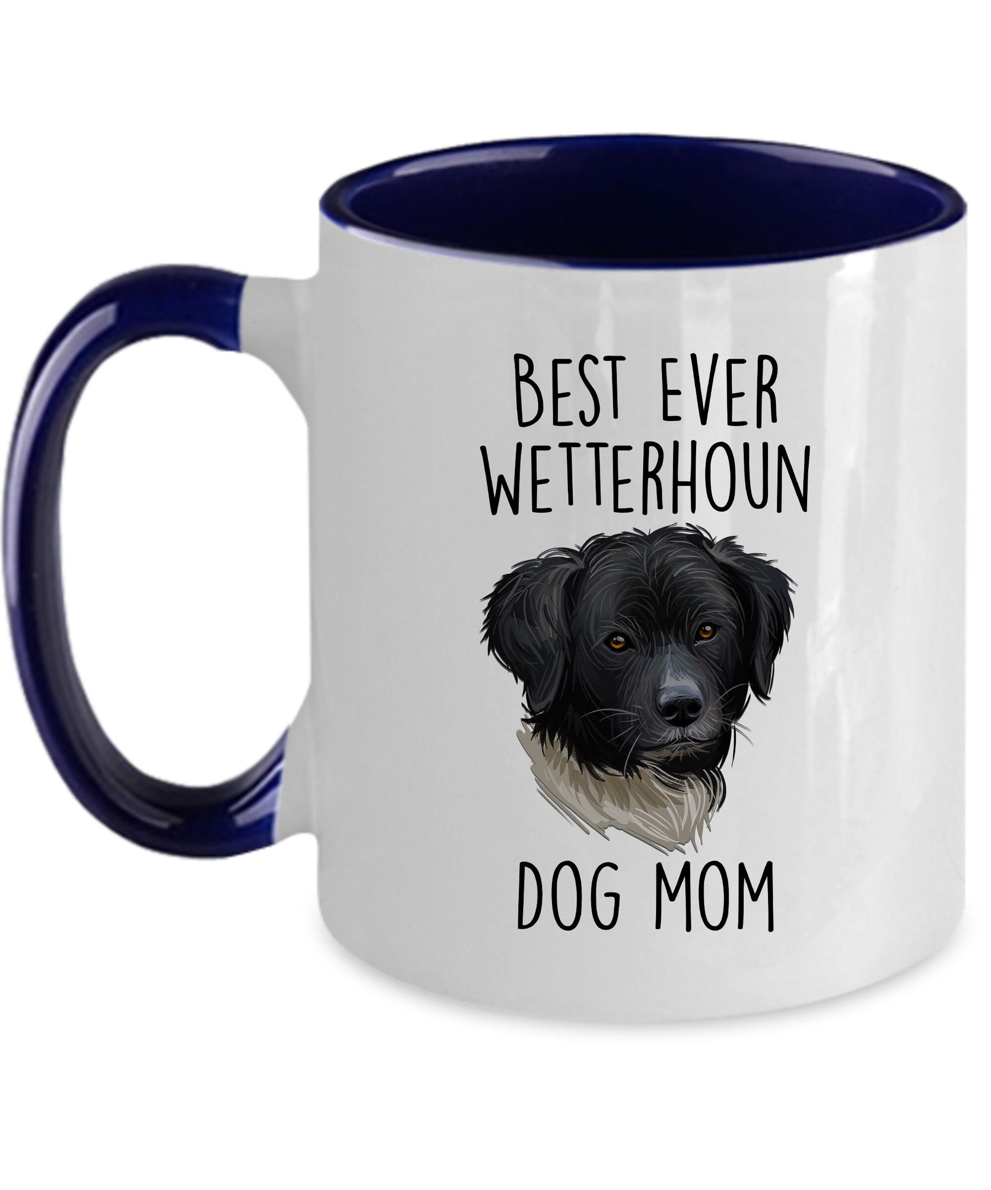 Best Ever Wetterhoun Dog Mom Ceramic Coffee Mug - Mallard Moon Gift Shop