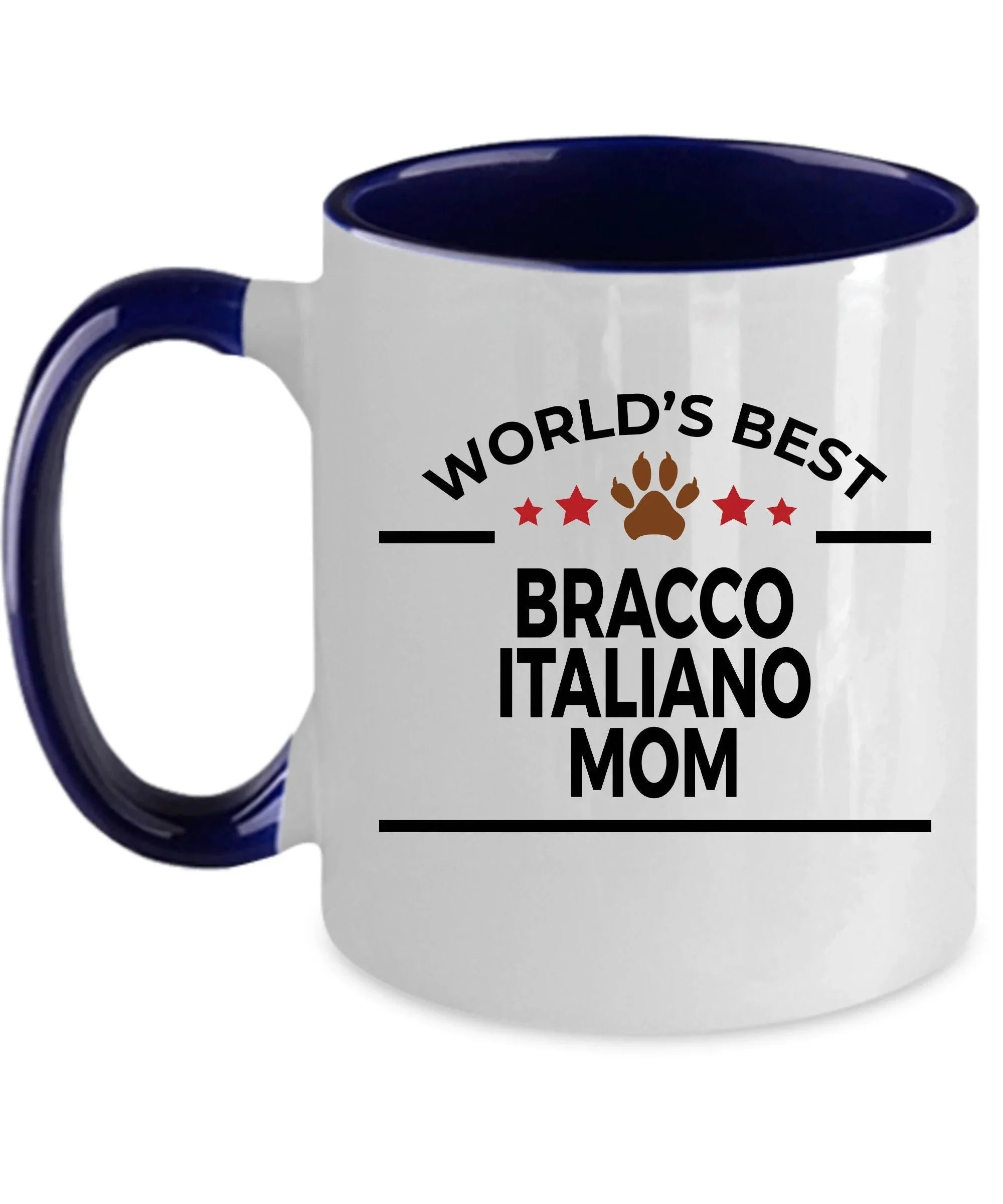 Bracco Italiano World's Best Dog Mom Custom Ceramic Mug
