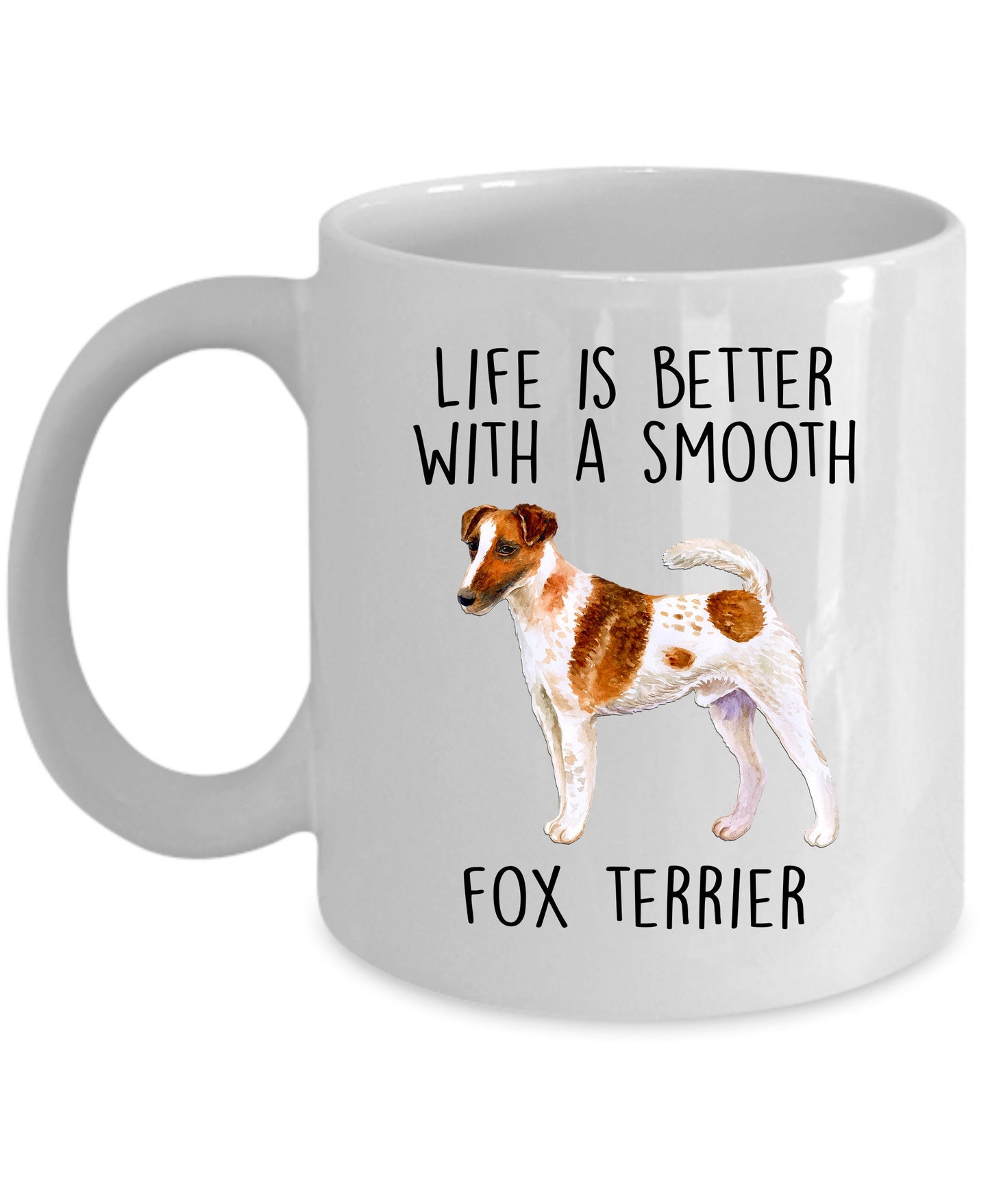 Best Ever Smooth Fox Terrier Dog Mom Ceramic Coffee Mug - Mallard Moon Gift Shop