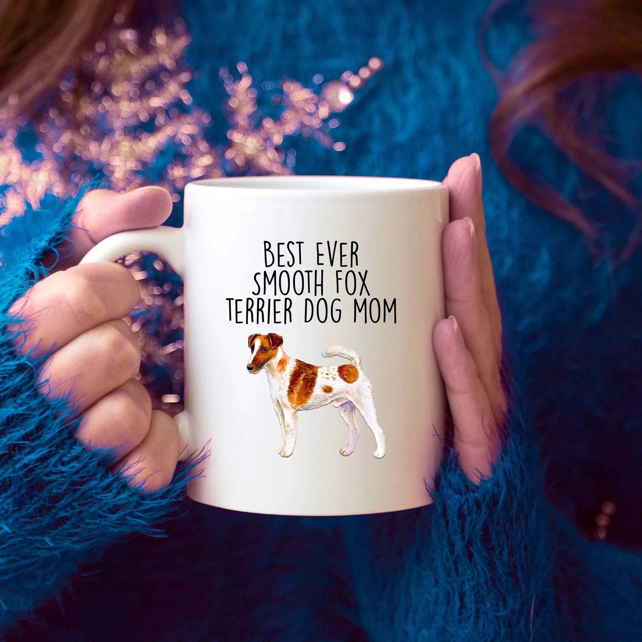 Best Ever Smooth Fox Terrier Dog Mom Ceramic Coffee Mug