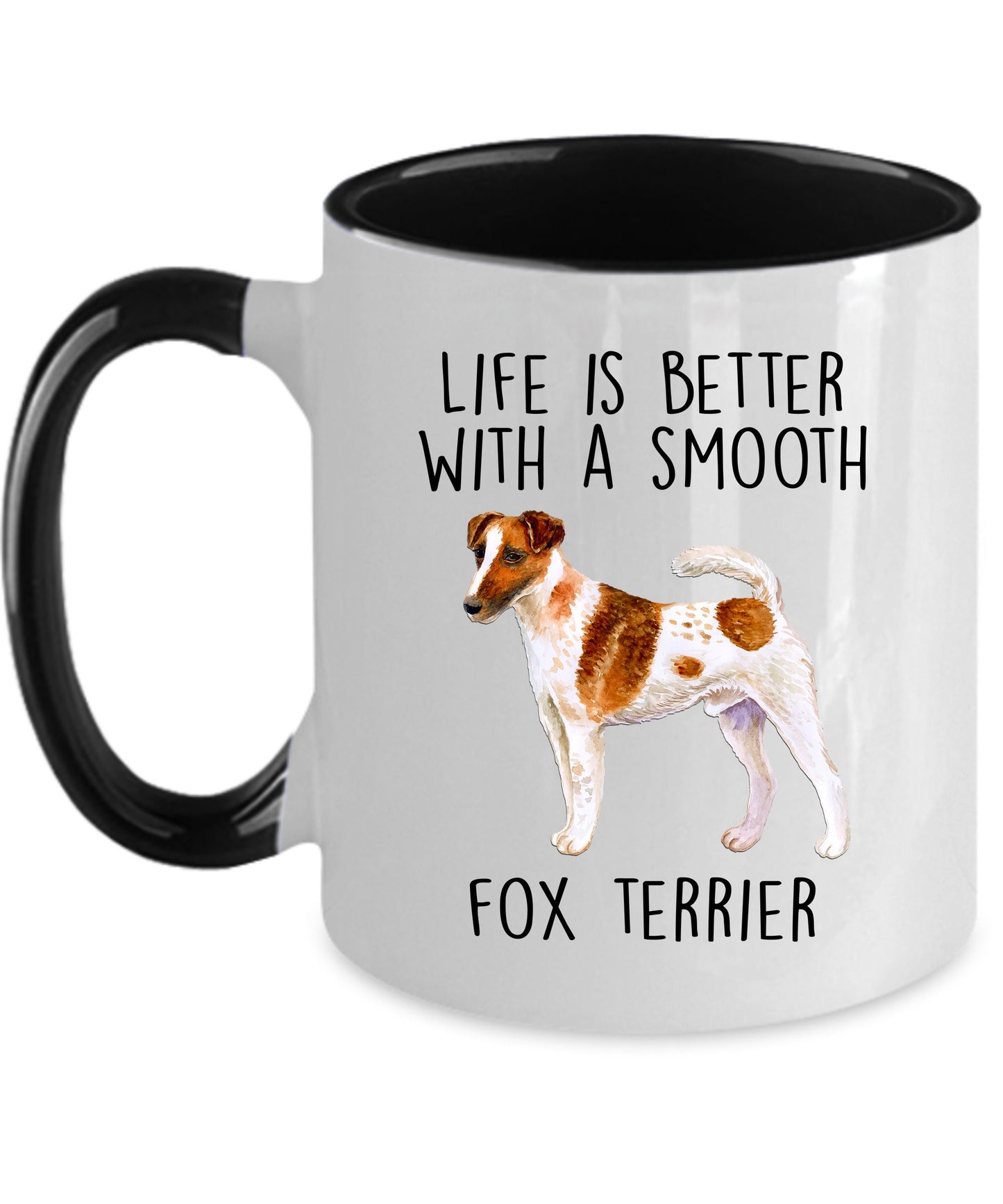Best Ever Smooth Fox Terrier Dog Mom Ceramic Coffee Mug - Mallard Moon Gift Shop