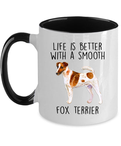 Best Ever Smooth Fox Terrier Dog Mom Ceramic Coffee Mug - Mallard Moon Gift Shop