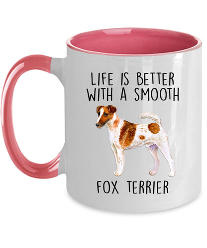 Best Ever Smooth Fox Terrier Dog Mom Ceramic Coffee Mug - Mallard Moon Gift Shop