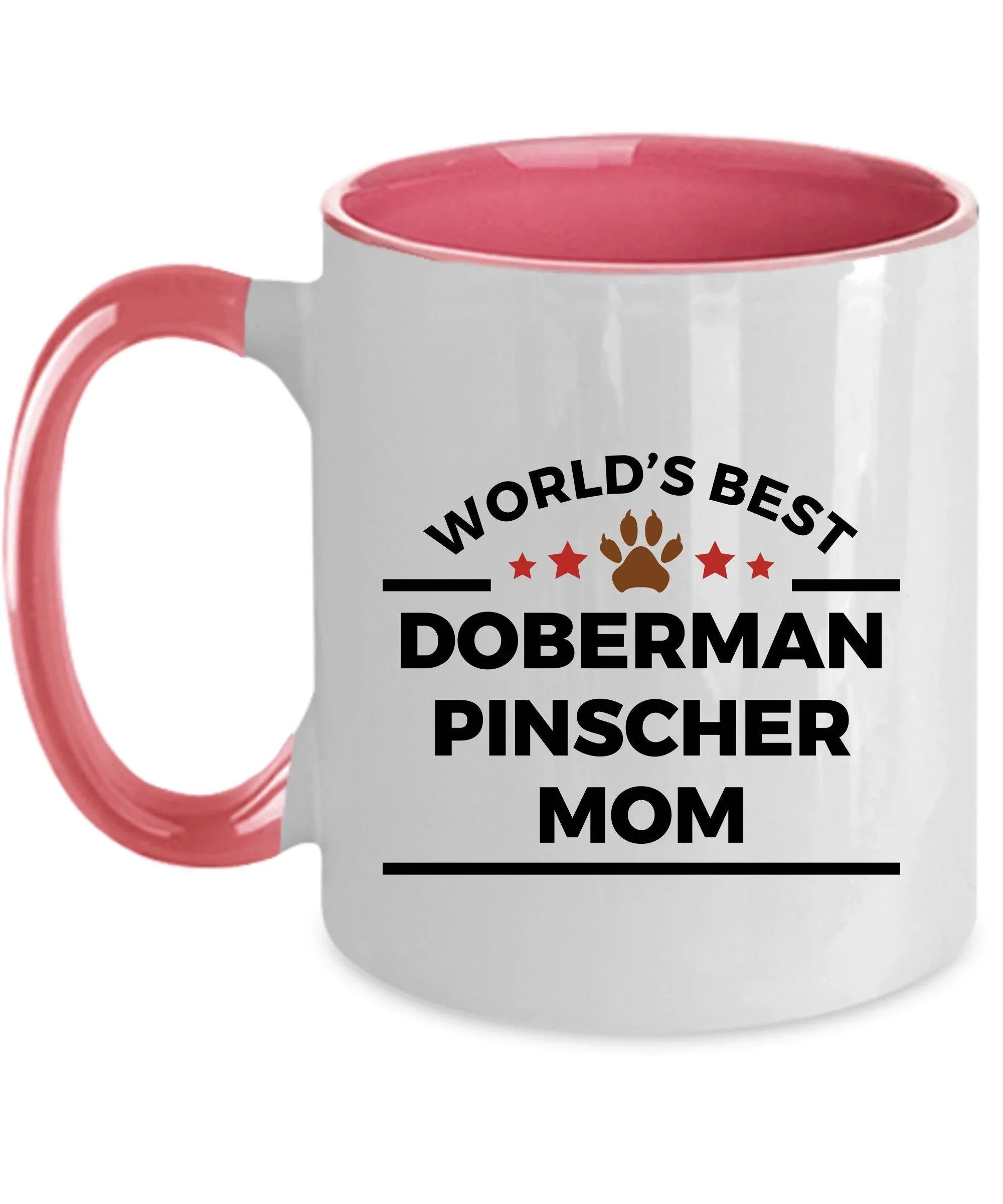 Doberman Pinscher Dog Mom Custom Ceramic Coffee Mug personalized
