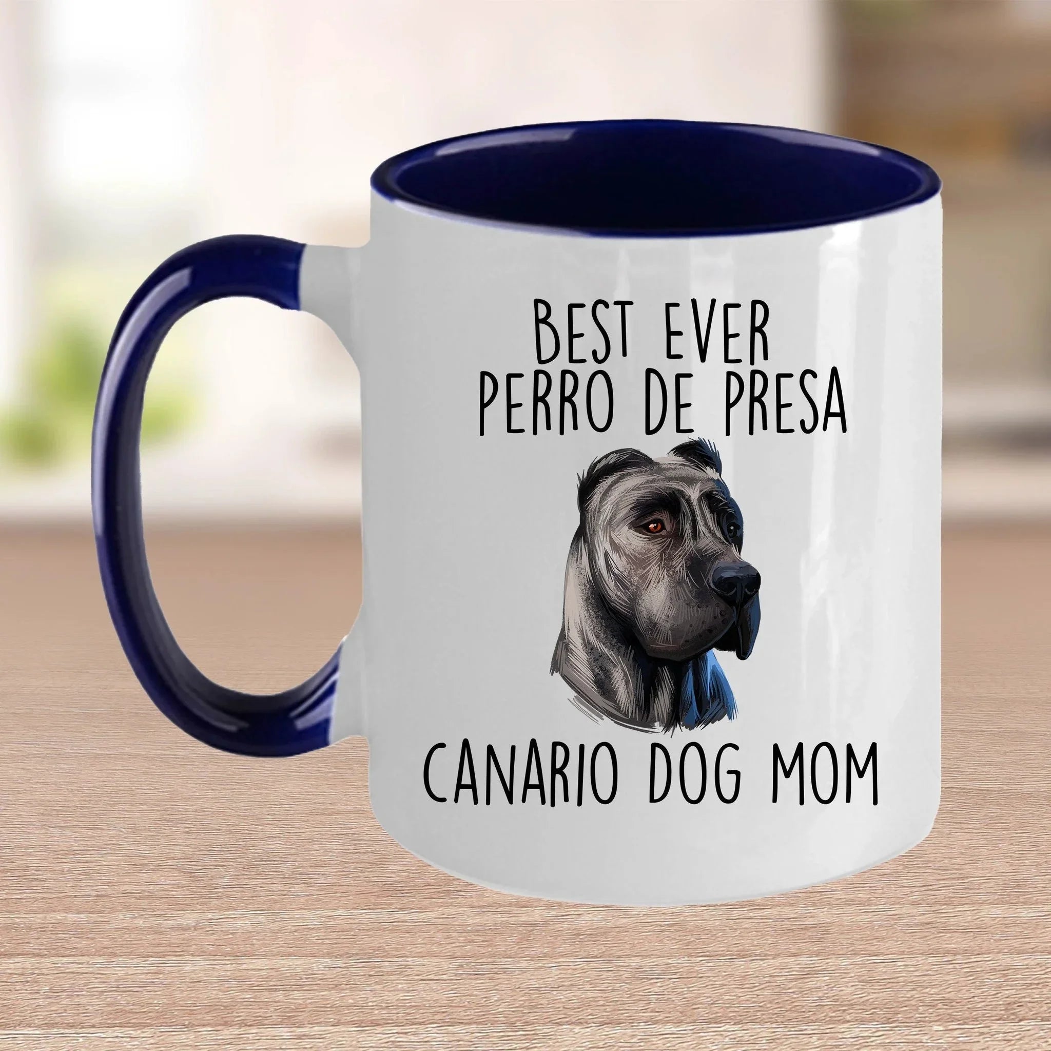 Best Ever Perro de Presa Canario Funny Dog Mom Custom Ceramic Coffee Mug