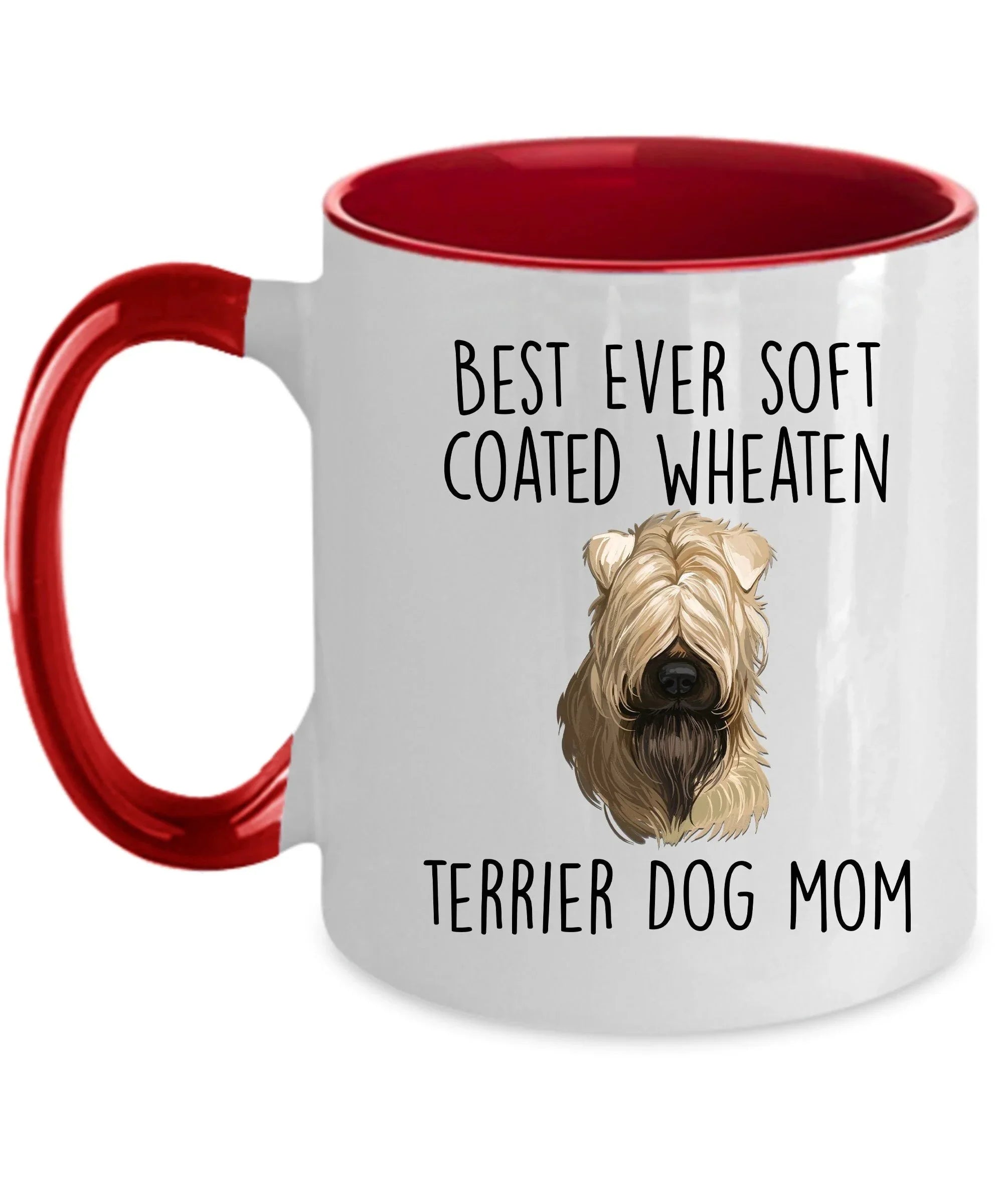 Best Ever Soft Coated Wheaten Terrier Dog Mom Custom Ceramic Coffee Mug