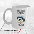 Best Ever Havanese Dog Dad Funny Custom Coffee Mug