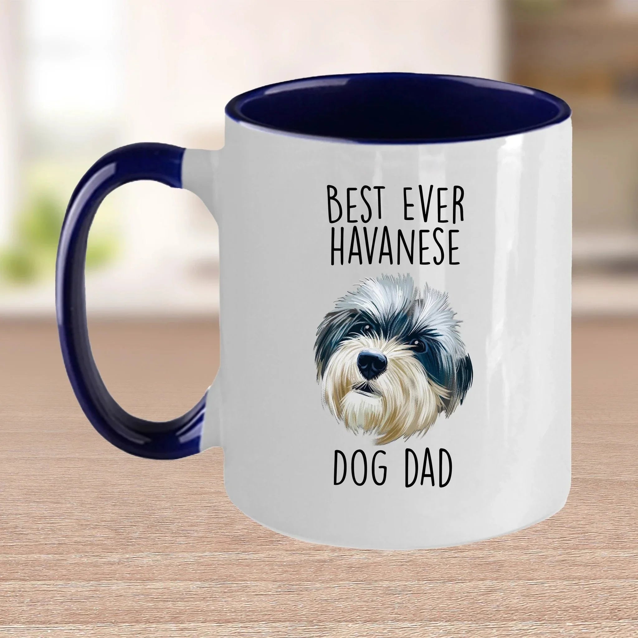 Best Ever Havanese Dog Dad Funny Custom Coffee Mug