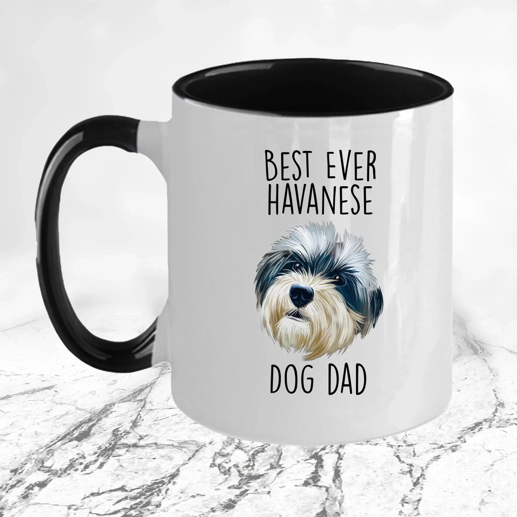 Best Ever Havanese Dog Dad Funny Custom Coffee Mug